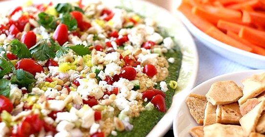 Средиземноморский многослойный соус-дип