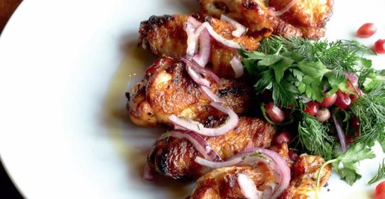 Запеченные куриные крылышки