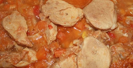 Мясо с овощами в мультиварке