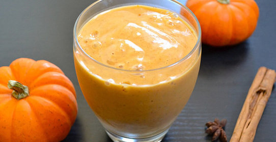Тыквенный смузи с бананом