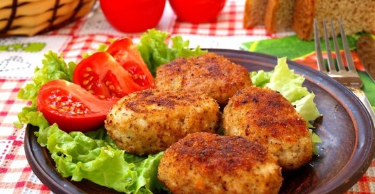 Котлеты из индейки с овощами