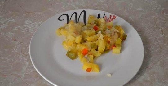 Картофель с овощами в рукаве