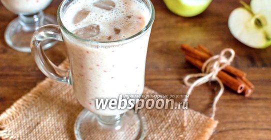 Смузи «Яблочный пирог» с толокном