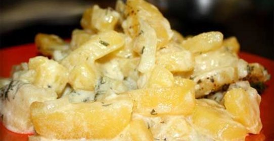 Картошка в сметане