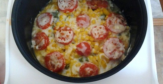 Куриное филе с овощами в мультиварке