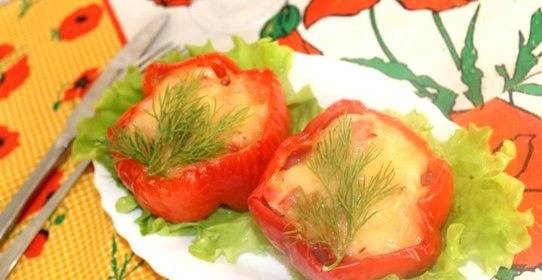 Курица в перце в духовке