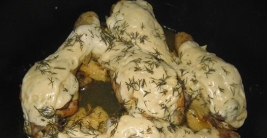 Курица с сыром в мультиварке