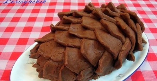 Торт бисквитный Кедровая шишка в мультиварке