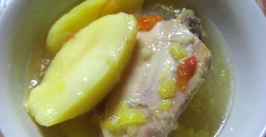 Курица с картофелем по-кубански
