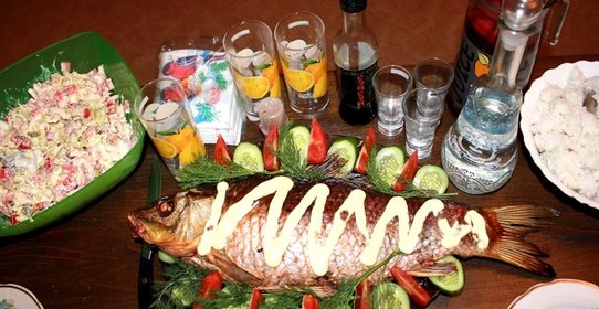 Рыба, запеченная с квашеной капустой