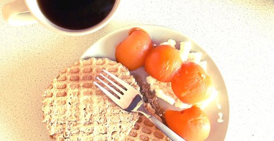 Мягкие овсяные вафли с орехами