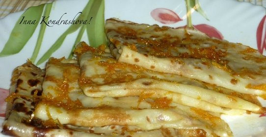 Блинчики с апельсиновым соусом