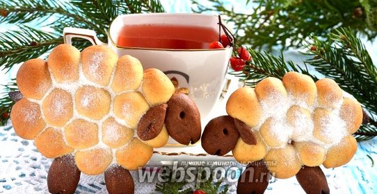 Новогоднее печенье «Овечки»