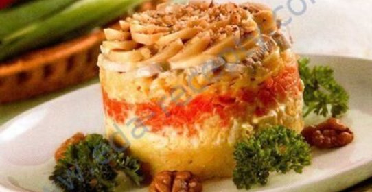 Салат с курицей Изящный