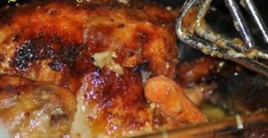 Цыпленок в апельсиново-имбирном соусе