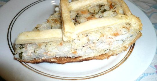 Пирог с консервированной горбушей