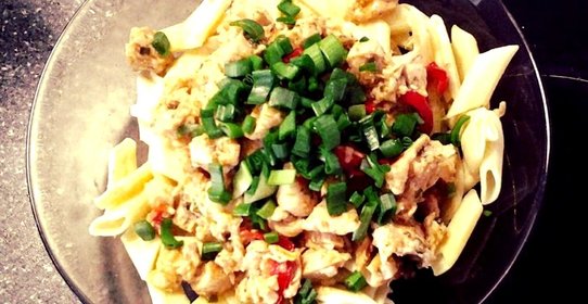 Паста с соусом альфредо