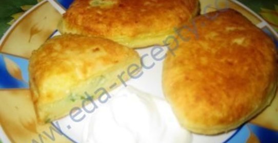 Пирожки с картошкой жареные на сковороде