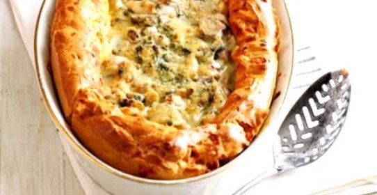 Гужере с ветчиной и сыром