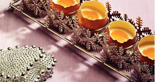 Вареные яйца = кокосовая панакотта с манговым пюре