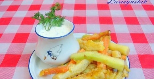 Овощи, обжаренные во фритюре