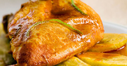 Курица с корицей и бананом