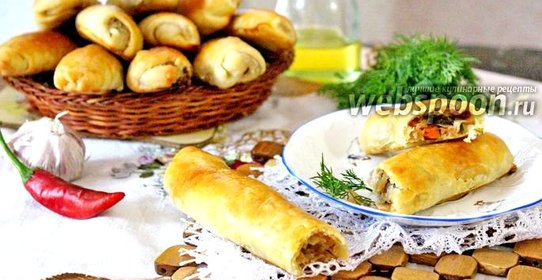 Пирожки-сигары с капустой