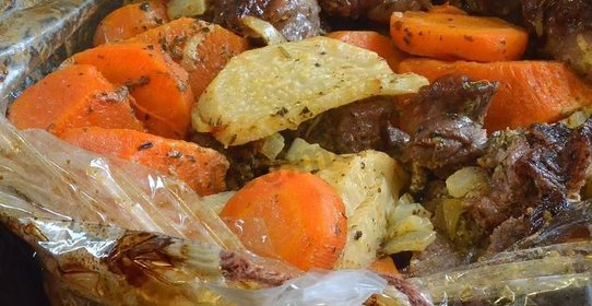 Говядина в рукаве