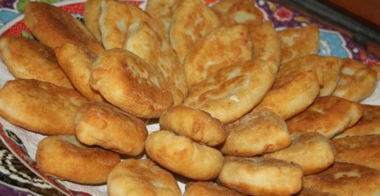 Пирожки на творожном тесте с картофелем и печенью (или как говорит моя бабушка з питрыбкою)