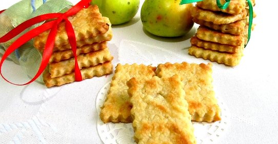 Постное яблочное печенье
