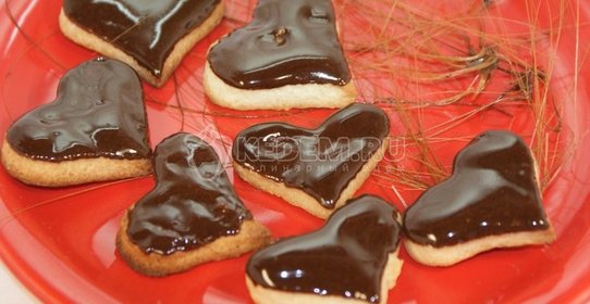 Печенье «Сердце в глазури»