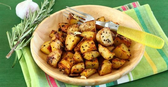 Запеченный картофель с горчицей