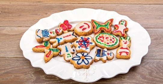 Имбирное печенье в лимонной глазури