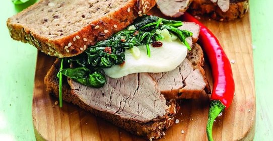 Сэндвичи с мясом на гриле