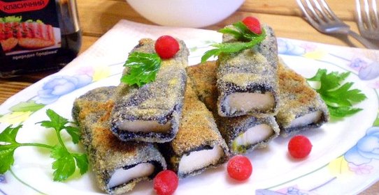 Вегетарианская жареная рыба