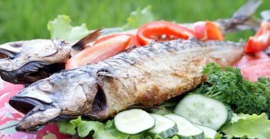 Скумбрия на углях для пикника