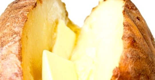 Запеченный картофель с морской солью