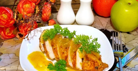 Курица под апельсиновым соусом