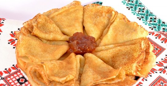 Блинчики заварные с сахаром