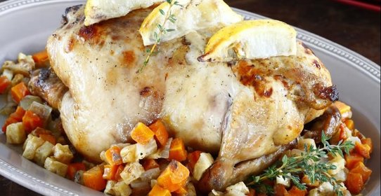 Курица с лимоном и тимьяном