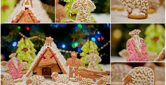 Вертеп из козульного теста