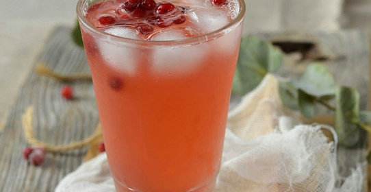 Клюквенный напиток с лаймом