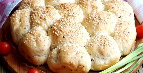 Постные капустные булочки