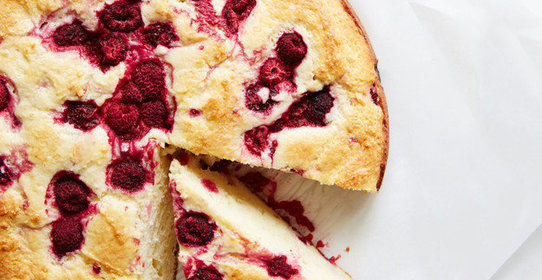 Малиновый пирог с рикоттой