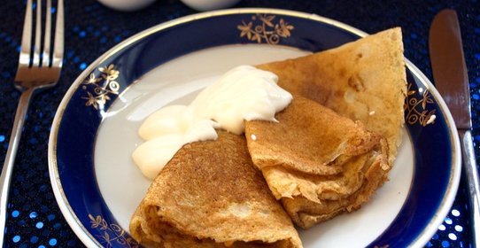 Диетические блины из овсяных хлопьев