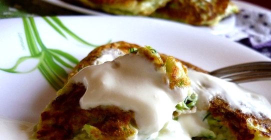 Сырные оладьи