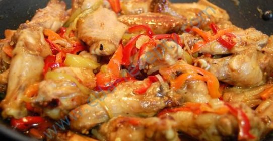 Жареные куриные крылышки на сковороде