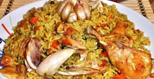 Плов с куриными ножками