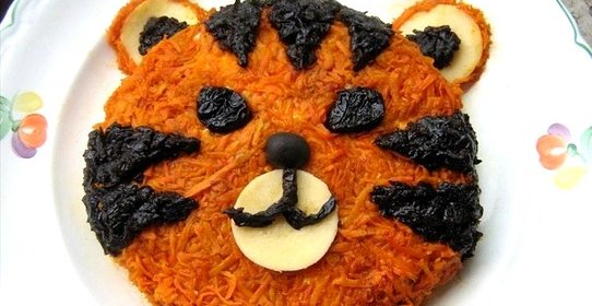 Салат новогодний Тигр