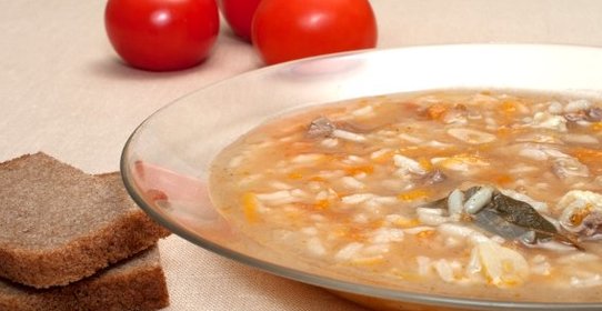 Суп из морского языка с овощами